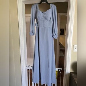 Azazie Dusty Blue Dress